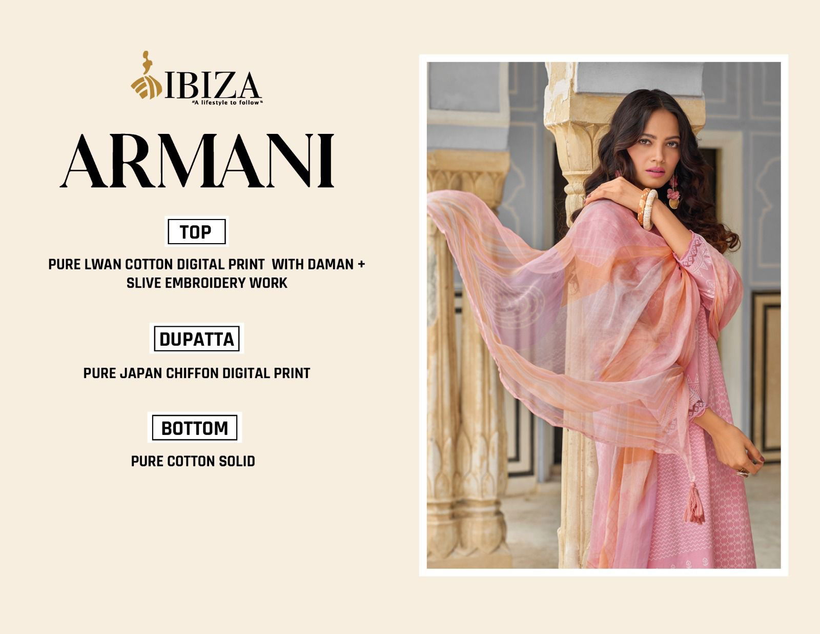 Armani By Ibiza Digital Printed Embroidery Lawn Cotton Salwar Kameez Wholesale Clothing Suppliers In India